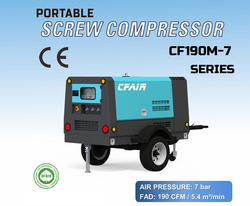 CFAR PORTABLE SCREW COMPRESSOR CF190M-7  