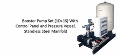 Transfer Pump Set [1D+1S] with Control Panel, Pressure Vessel & Stainless Steel Manifold