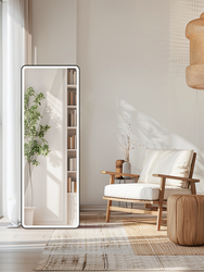 Laminated dressing mirror with LED/no LED
