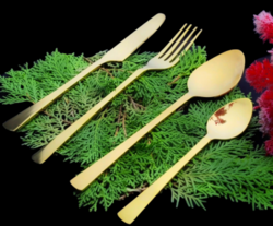 Cutlery Flat Golden Cultery Set