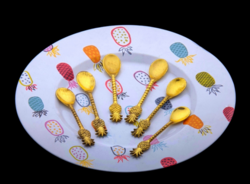 Cutlery Golden Pineapple Spoon Set