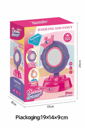 Light makeup mirror toy