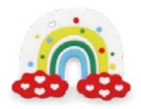 RAINBOW  CLOUDE TEETHER