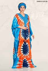 Bohemian Tie Dye Embroidered Farasha