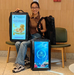 21.5 inch Backpack Advertising TV