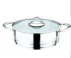 Stainless Steel Pot - "PLATINIUM COLLECTION  SINGLE FLAT POT" from SKANDA INTERNATIONAL FZ LLE