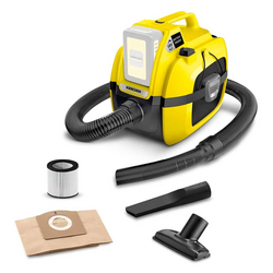 Karcher 1.198-300.0 WD1 Compact, 18V Wet and Dry Vacuum Cleaner, 7L, 230W, with 2.5 Ah battery