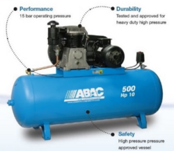 ABAC PRO B7000 – 500L 10HP 15 Bar Air Compressor