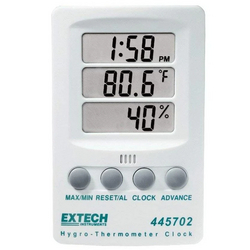 Extech 445702: Hygro-Thermometer Clock from ADEX INTL