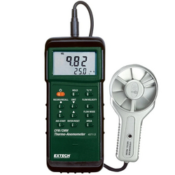 Extech 407113: Heavy Duty CFM Metal Vane Anemometer
