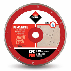 Rubi 30963 CPX-300-PRO 12 In. J-Slot Diamond Saw Blade (300mm) - for Porcelain Tile Cutting from ADEX INTL