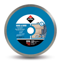 Rubi 30931 CPA-350-SUPERPRO 14 In. Continuous Diamond Saw Blade (350mm) - for Granite, Rustic Tiles, Clinker, Firebricks or Slate Cutting from ADEX INTL