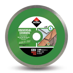 Rubi 30950 CEV-300-SUPERPRO 12 In. Continuous Diamond Saw Blade (300mm) - for Ceramic and Porcelain Tile Cutting