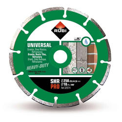 Rubi 32974 SHR-250-PRO 10 In. Segmented Diamond Saw Blade (250mm) - for Brick, Concrete, Terrazzo Cutting from ADEX INTL