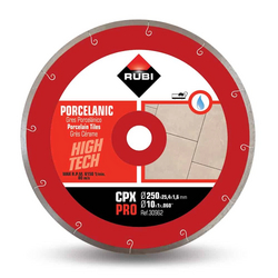Rubi 32916 CPX-250-C 10 In. J-Slot Diamond Saw Blade (250mm) - for Porcelain Tile Cutting from ADEX INTL