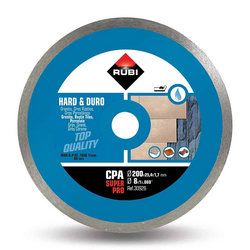 Rubi 30926 CPA-200-SUPERPRO 8 In. Continuous Diamond Saw Blade (200mm) - for Granite, Rustic Tiles, Clinker, Firebricks or Slate Cutting