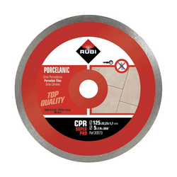 Rubi 30973 CPR-125-SUPERPRO 5 In. Continuous Diamond Saw Blade (125mm) - for Porcelain Tile Cutting