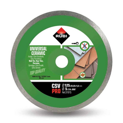 Rubi 31915 CSV-125-Pro 5 In. Continuous Diamond Saw Blade (125mm) - for Ceramic and Porcelain Tile Cutting