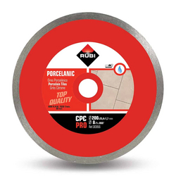 Rubi 30956 CPC-200-PRO 8 In. Continuous Diamond Saw Blade (200mm) - for Porcelain Tile Cutting
