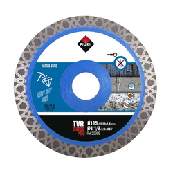 Rubi 30986 TVR-115-SUPERPRO 4.5 In. Continuous Diamond Saw Blade (115mm) - for Granite, Rustic Tiles, Clinker, Quartzite, Porcelain and Slate Cutting