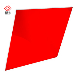 COMAY High Quality Customized Size Red Cast  Acrylic Sheet