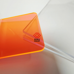 COMAY Wholesale Orange PMMA Cast High Gloss Acrylic Sheet Factory