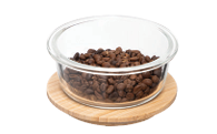 Nikko round glass food storage with bamboo lid from SKANDA INTERNATIONAL FZ LLE
