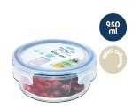 Nikko round glass storage container from SKANDA INTERNATIONAL FZ LLE