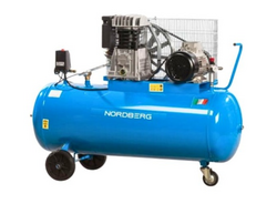 Piston compressor 200l, 295l/min, 1 Phase NORDBERG NC200/295A