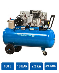 Piston compressor with belt drive 380V, rev. 100 l, 400 l/min NORDBERG NCE100/400