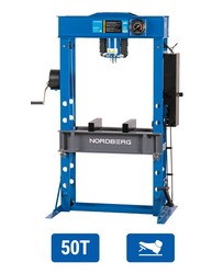 50 TON Hydraulic Shop Press, foot drive NORDBERG N3651FL from ADEX INTL