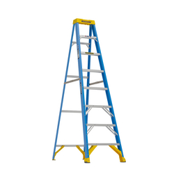 8ft Type I Fiberglass Single Sided Step Ladder w/Comfort Zone FS108CZ