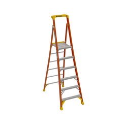 12ft Reach Height Fiberglass Podium Ladder 6ft Type IA PD6206
