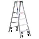 10ft Reach Height Aluminum Platform Ladder w/Casters 4ft Type IA PT374-4C