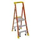 9ft Reach Height Fiberglass Podium Ladder 3ft Type IA PD6203-4C