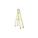 18ft Reach Height Fiberglass Podium Ladder w/Casters 12ft Type IAA PD7312-4C