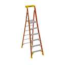 12ft Reach Height Fiberglass Podium+ Ladder 6ft Type IA PDLIA06