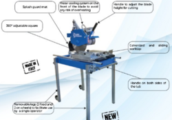 Kern-Deudiam TS350 – Masonry Saw with Sliding Working Table from ADAMS TOOL HOUSE