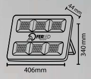 Slim LED projector