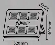 Slim LED projector