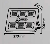 SLIM LED PROJEKTOR 100W