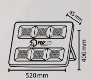 Slim LED projector