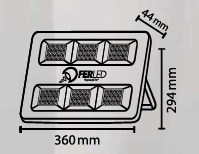 SLIM LED PROJEKTOR 150W