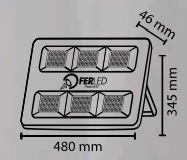 Slim LED projector