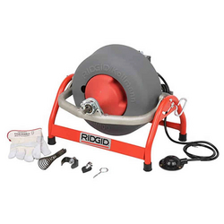 Ridgid 63827 K-3800 - Drum Drain Cleaner, 3/8 Inches x 75 ft Cable, 3/4 to 4 Inches Drain Lines, 230V