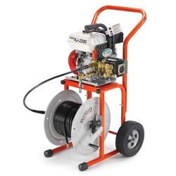 Ridgid 63877 KJ-2200 Water Jetting Machine, 32-150mm, 9L/min, 150bar, Petrol Type