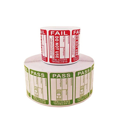 Gazelle G9904 Appliance Pass/Fail Sticker Pack - 1000 Pieces Pass, 200 Pieces Fail from ADEX INTL