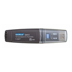 Gazelle G9413 Temperature and Humidity Logger, 0 to 100% RH, -40 to 80°C, IP67
