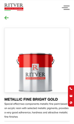Metallic Fine Bright Gold Paint