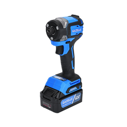 Gazelle GC2032i 20V 1/4 In. Compact Impact Driver, 208Nm, 3-Speed, Brushless Motor, with 2 x 4.0Ah Li-Ion Batteries